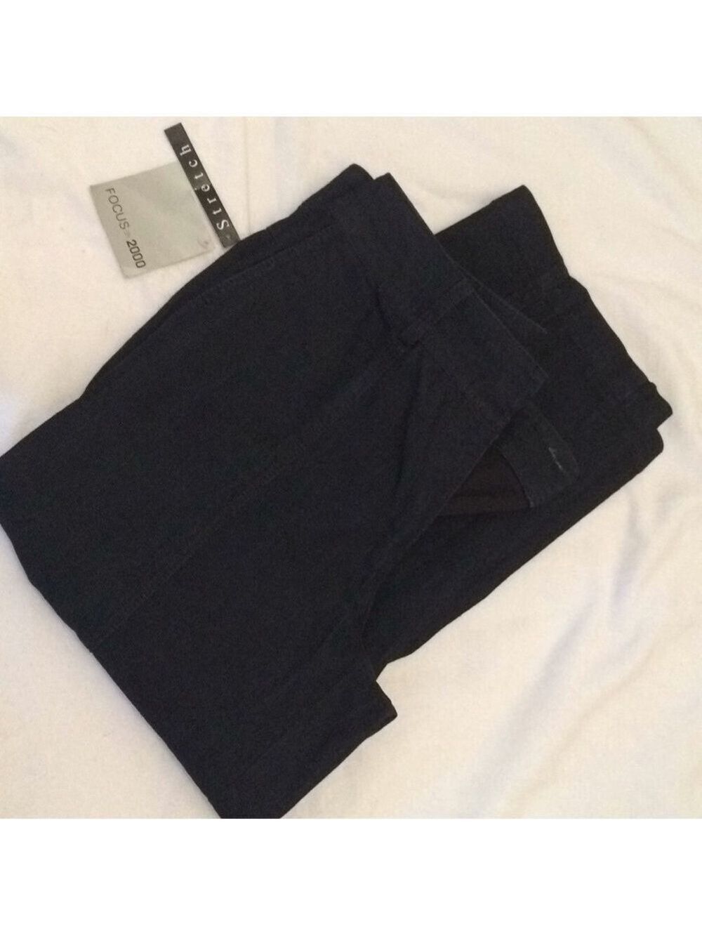 Stretch Cropped Denim Dark Navy